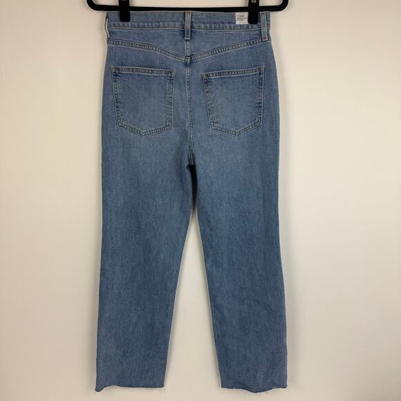Frank & Eileen Womens Monaghan High Rise Button-Fly Straight Light Wash Jeans 28 - Picture 2 of 11